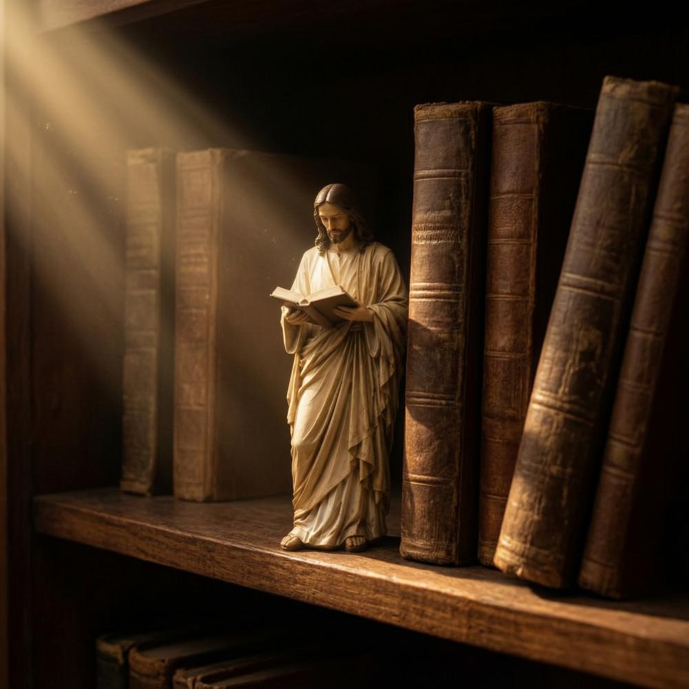 Vintage Collectible Books - Patung Resin Dekoratif Patung Koleksi Yesus