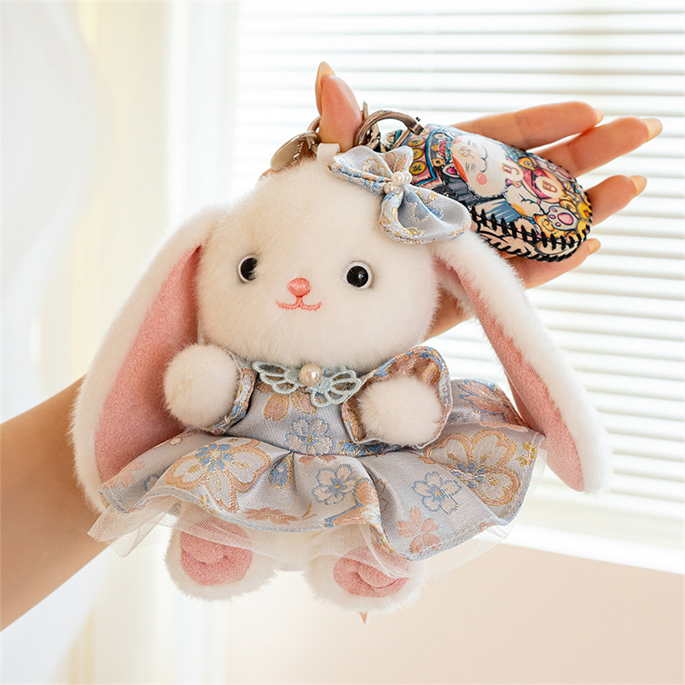 Vintage Collectible Dolls - Gantungan Kunci Boneka Kelinci Telinga Jatuh