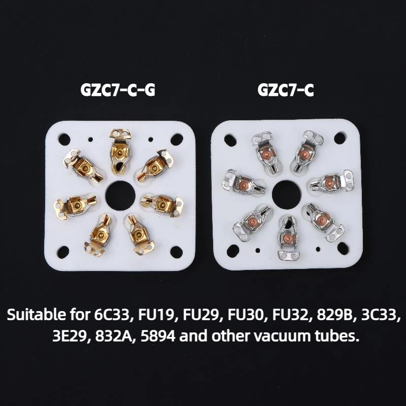 Tube Amplifier Part - Soket Tabung Vakum Keramik 7Pin untuk