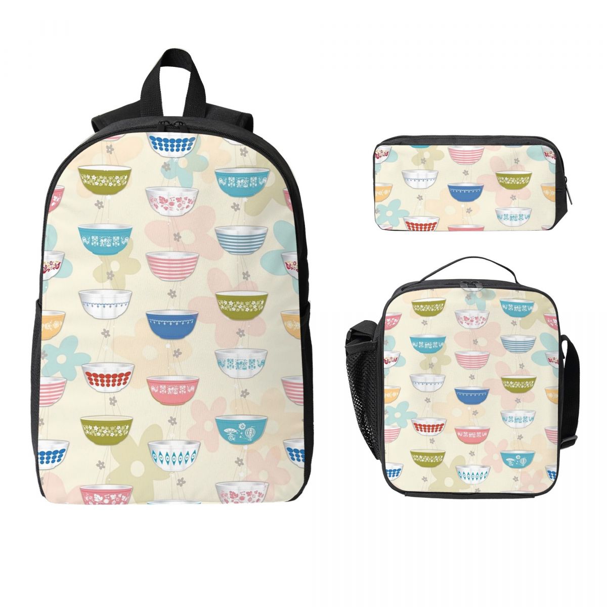 Vintage Collectible Pyrex - Ransel Koleksi Mangkuk Pyrex Antik Tas