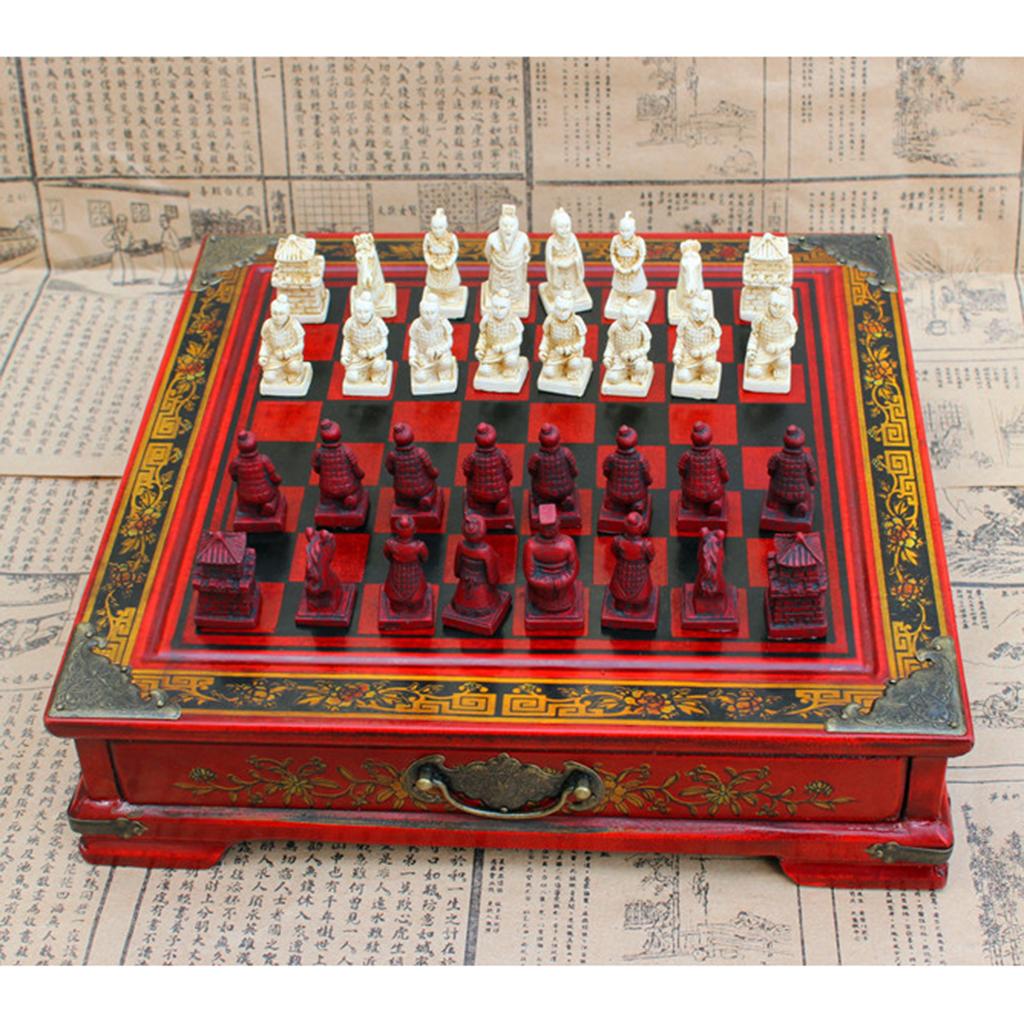 Set Catur Cina Vintage Prajuri - Vintage Collectible Board Games ulasan dan harga