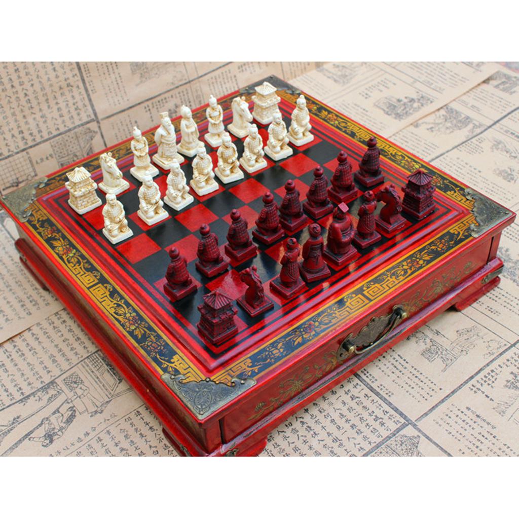 Set Catur Cina Resin Mewah Vin - Vintage Collectible Board Games ulasan dan harga