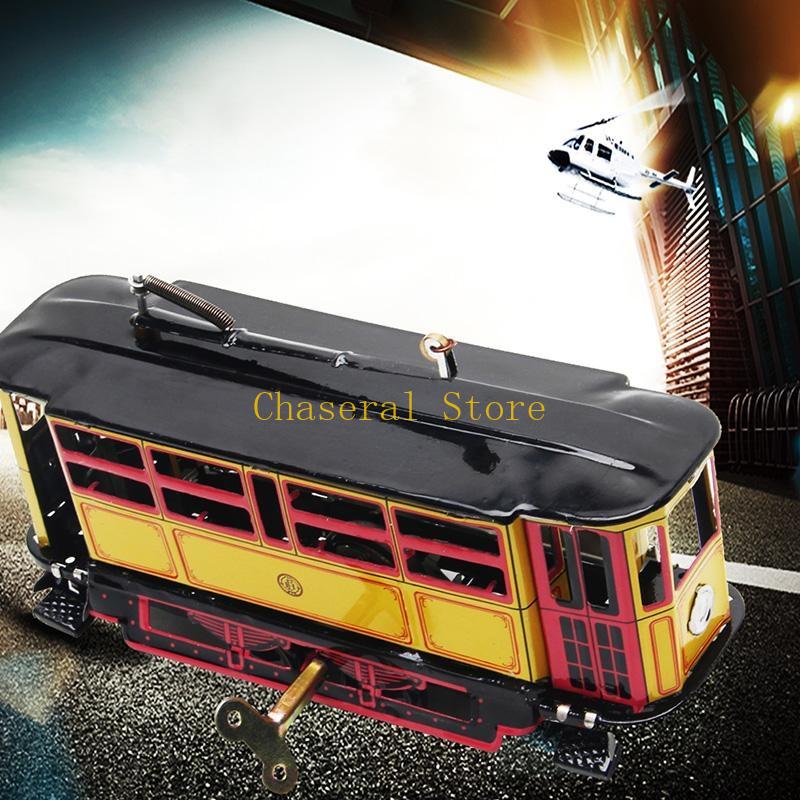 E7CE Retro Wind Up Up Tram Bus - Vintage Collectible Toys ulasan dan harga
