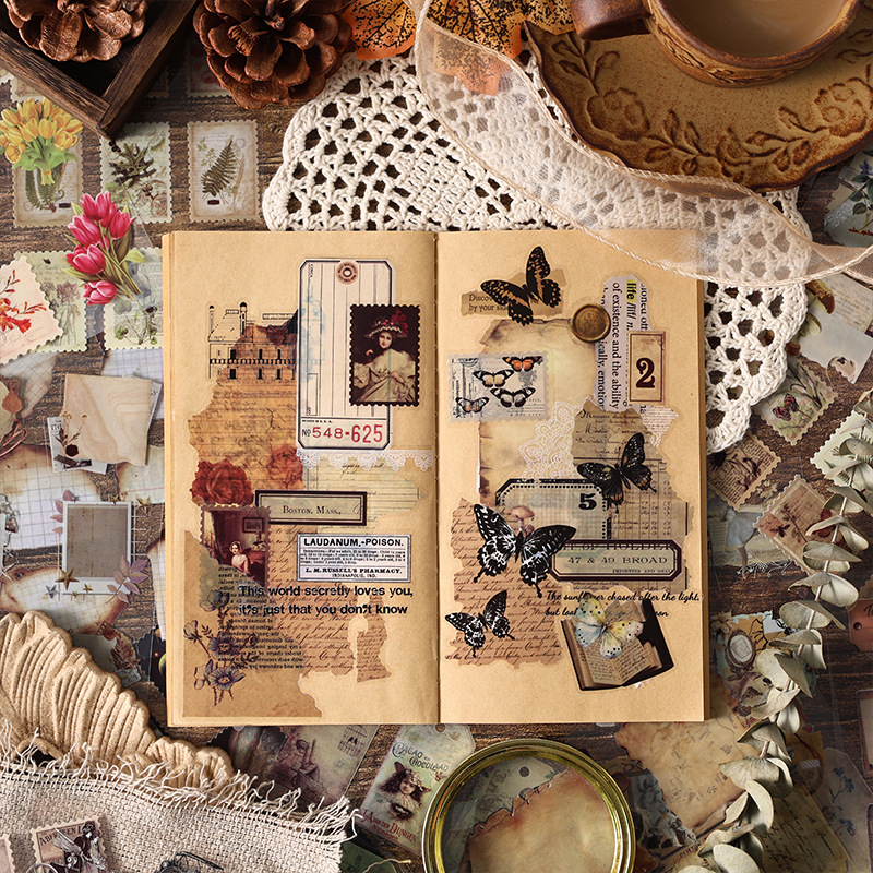 20 Lembar Buku Stiker Vintage  - Vintage Collectible Books ulasan dan harga