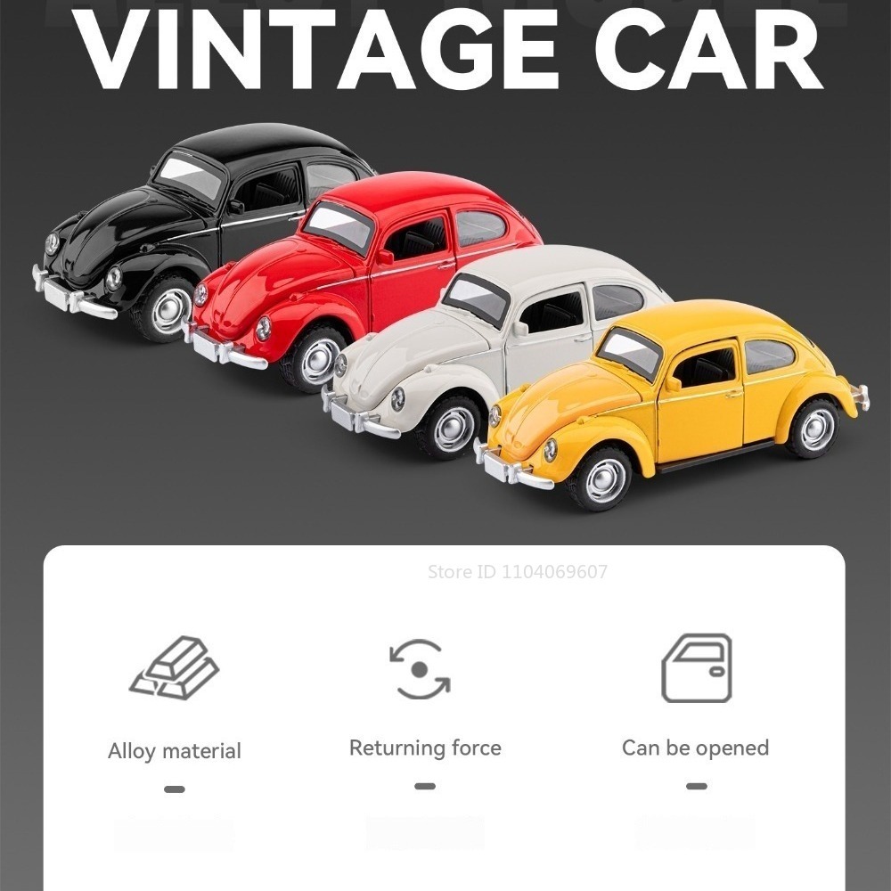 Mobil Mainan Model Beetle 1:36 - Vintage Collectible Toys ulasan dan harga